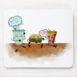 Shake, Burger, and Fries! Mousepad
