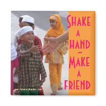 Shake hands -   Make friends magnets