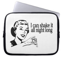 Shake It All Night Long Retro Laptop Computer Sleeves