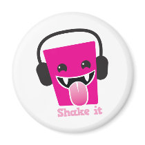 Shake it kawaii DJ Refrigerator Magnets