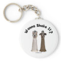 Shake It Salt and Pepper Dogs keychain