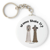 Shake It Salt and Pepper Dogs Keychain