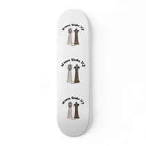 Shake It Salt and Pepper Dogs Custom Skateboard