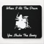 Shake The Booty Black Mouse Pads