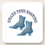Shake Your Booties Vintage Victorian Boots Coaster