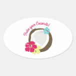 Shake Your Coconuts Oval Stickers