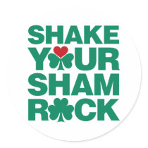 Shake Your Shamrock - Green Sticker