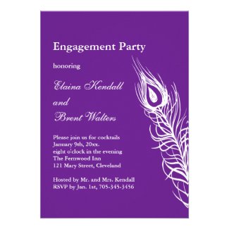 Shake your Tail Feathers Engagement Party Invite