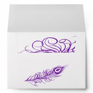 Shake your Tail Feathers Invite Envelope (violet)