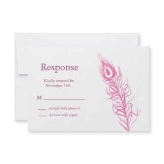 Shake your Tail Feathers RSVP 2 (fuchsia) zazzle_invitation
