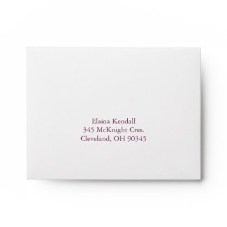 Shake your Tail Feathers RSVP Envelope (fuchsia) zazzle_envelope