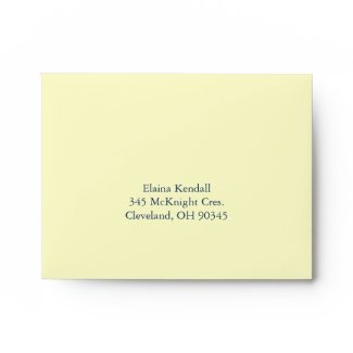 Shake your Tail Feathers RSVP Envelope (navy) zazzle_envelope