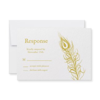 Shake your Tail Feathers RSVP (yellow/black) invitation