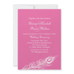 Shake your Tail Feathers Wedding Invite 1 fuchsia invitations