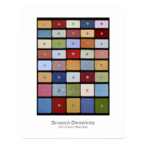 Shaker Drawers Poster posters by memoir Shaker Drawers Poster posters