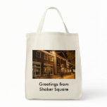 Shaker Square at Night - 1 Canvas Bags