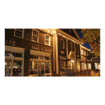 Shaker Square at Night - 1 photo cards by lakeerieartists Shaker Square at Night - 1 photo cards
