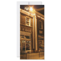 Shaker Square at Night - 1 rack cards by lakeerieartists Shaker Square at Night - 1 rack cards