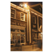 Shaker Square at Night - 1 stationery by lakeerieartists Shaker Square at Night - 1 stationery