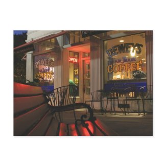 Shaker Square at Night - 2 postcard
