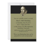 Shakespeare Caricature Custom Invite