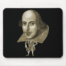 Shakespeare Caricature Mouse Pad