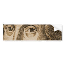 Shakespeare Droeshout Engravings Bumper Sticker