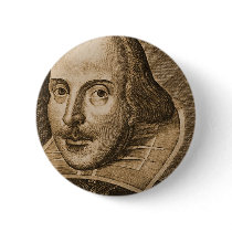 Shakespeare Droeshout Engravings Buttons
