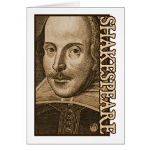 Shakespeare Droeshout Engravings Card