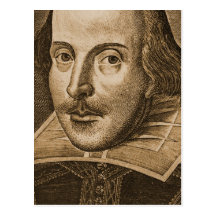 Shakespeare Droeshout Engravings Post Cards