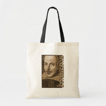 Shakespeare Droeshout Engravings Tote Bags
