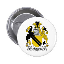 Shakespeare Family Crest Buttons