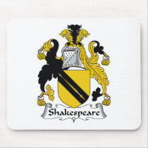 Shakespeare Family Crest mousepads by coatsofarms Shakespeare Family Crest mousepads