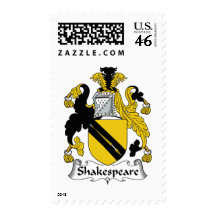 Shakespeare Family Crest Stamps