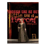 Shakespeare Fierce Quote Postcard