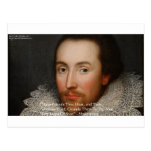 Shakespeare "Friends" Wisdom Quote Gifts & Tees Post Card