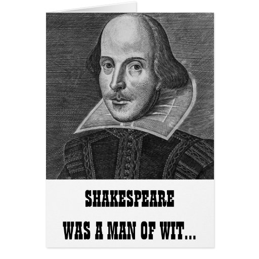 Shakespeare Funny Birthday Card | Zazzle