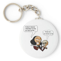 Shakespeare Hamlet, To Be or Not To Be Key Chain