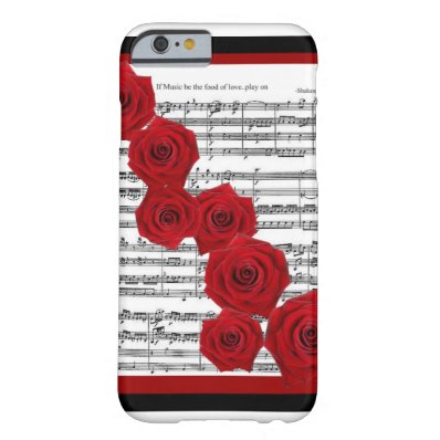 SHAKESPEARE - IF MUSIC BE THE FOOD OF LOVE PLAY ON BARELY THERE iPhone 6 CASE