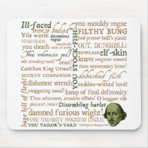 Shakespeare Insults Collection Mousepads