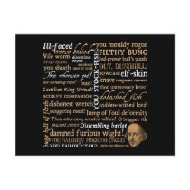 Shakespeare Insults Collection postcards