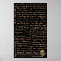 Shakespeare Insults Collection Poster