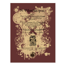 Shakespeare King Lear Quarto Front Piece Post Cards