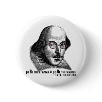 Shakespeare Lennon II Pinback Button