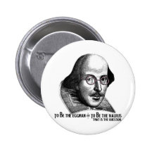 Shakespeare Lennon II Pinback Button