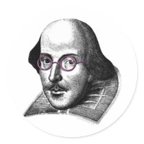 Shakespeare Lennon stickers