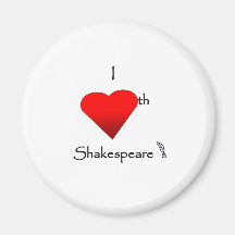 Shakespeare Love Fridge Magnet