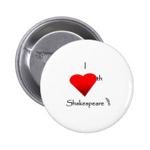 Shakespeare Love Pins