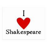 Shakespeare Love Post Cards