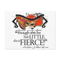 Shakespeare Midsummer Night's Dream Fierce Quote Post Cards